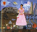 FridaKahlo-Self-Portrait-on-the-Border-Line-Between-Mexico-and-the-United-States-1932 by Frida Kahlo